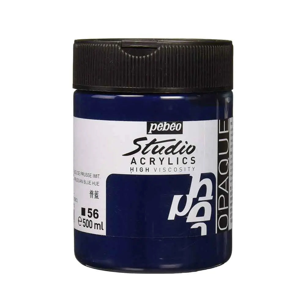 Pebeo Studio Iridescent Acrylic Paints / Colours High Viscosity 500ml (Loose) Pebeo